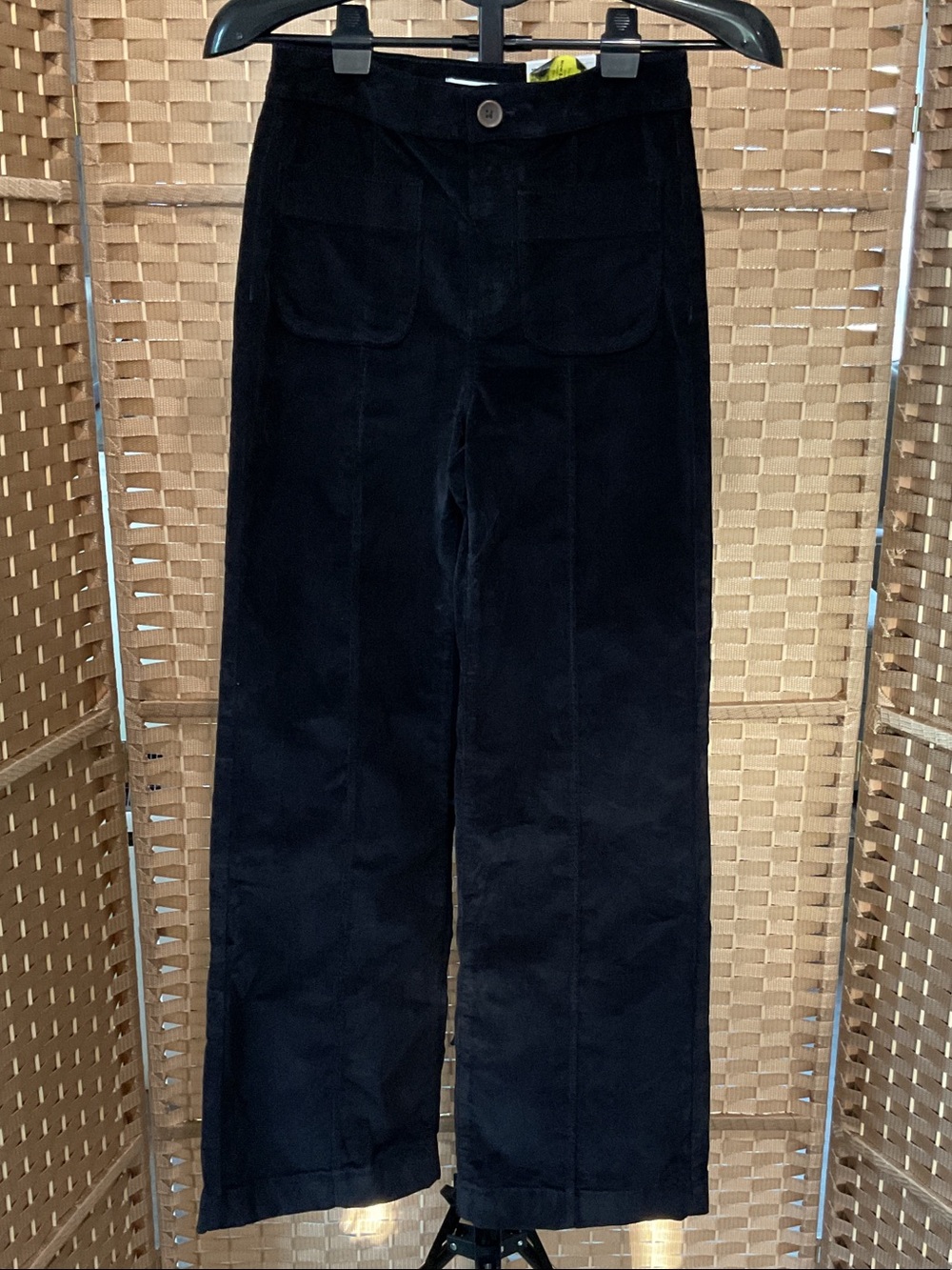 LC Lauren Conrad Black Corduroy Wide-Leg Pants